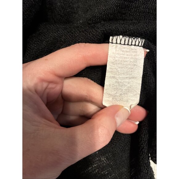 Cherish Women’s Solid Black Thin Knit Boat Neck Long Sleeve Sweater Small - Picture 5 of 5